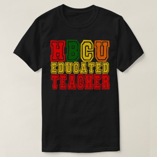 HBCU教育先生アパレ男性へル&ウィメンズ Tシャツ (デザイン正面)