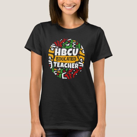 HBCU教育先生歴史的ブラックカレッジ Tシャツ (正面)