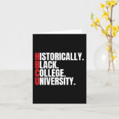 Hbcu歴史的に黒い大学と大学の男性 カード (黄色い花)