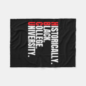 Hbcu歴史的に黒い大学と大学の男性 フリースブランケット (正面(横))