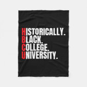 Hbcu歴史的に黒い大学と大学の男性 フリースブランケット (正面)