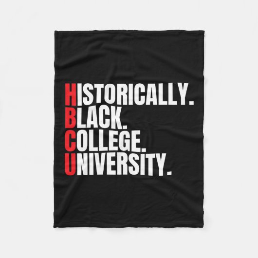 Hbcu歴史的に黒い大学と大学の男性 フリースブランケット (正面)