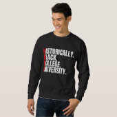 HBCU歴史黒人大学と大学生 スウェットシャツ (正面フル)