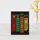 Hbcu腐植賛美クリエイティブブユニークラック カード (黄色い花)