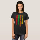 Hbcu腐植賛美クリエイティブブユニークラック Tシャツ (正面フル)
