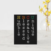 Hbcu腐植賛美クリエイティブユニークHbcu先生 カード (黄色い花)