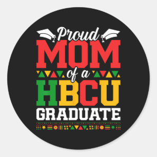 Hbcu誇りを持った大学院生Mom African American Black His ラウンドシール