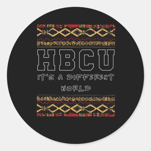 Hbcu認識度デイステッカー ラウンドシール (正面)