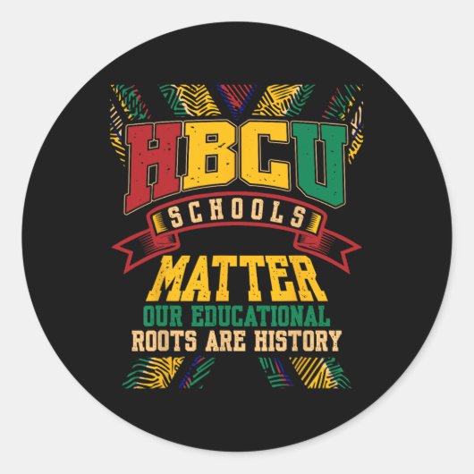 Hbcu黒人大学の学校の問題アフリカのアメリカ ラウンドシール (正面)