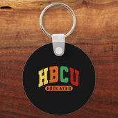 Hbcu黒人歴史教育を受けた学生十二月茶 キーホルダー (正面)