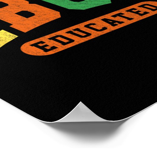 Hbcu黒人歴史教育を受けた学生十二月茶 ポスター (角)