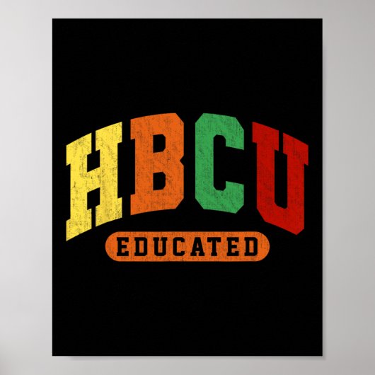 Hbcu黒人歴史教育を受けた学生十二月茶 ポスター (正面)