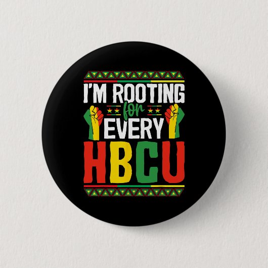 HBCU黒人歴史月間 学生応援グッズ 缶バッジ (正面)