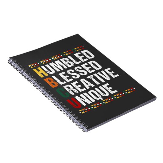 HBCU黒教育誇りを持った学生の歴史 ノートブック (右側)