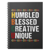 HBCU黒教育誇りを持った学生の歴史 ノートブック (正面)