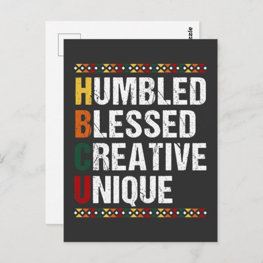 HBCU黒教育誇りを持った学生の歴史 ポストカード (正面/裏面)