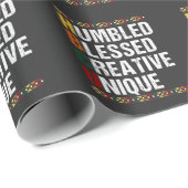 HBCU黒教育誇りを持った学生の歴史 ラッピングペーパー (ロールコーナー)