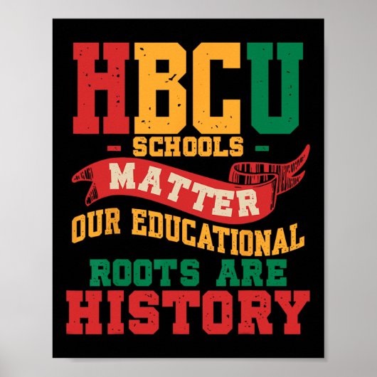 HBCU ブラック大学の問題 アフリカ系アメリカ人 ポスター (正面)