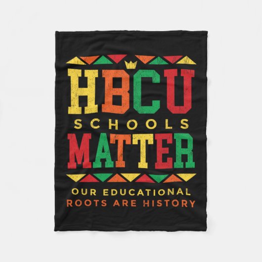 HBCU 黒人大学の課題 アフリカ系アメリカ人 フリースブランケット (正面)