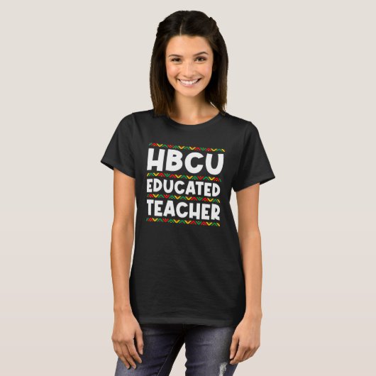 HBCU Apparel Historical Black College HBCU Educate Tシャツ (正面フル)