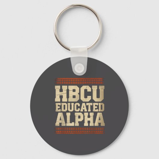 Hbcu Educated Alpha Historical Black College Alumn キーホルダー (正面)