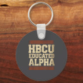 Hbcu Educated Alpha Historical Black College Alumn キーホルダー (正面)
