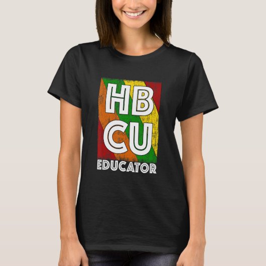HBCU Educator Professor Afrocentric Tシャツ (正面)