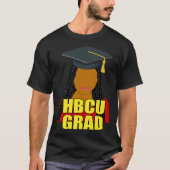 HBCU Grad Black Woman With Braids Tシャツ (正面)
