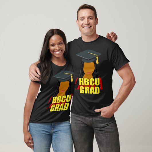 HBCU Grad Black Woman With Braids Tシャツ (ユニセックス)