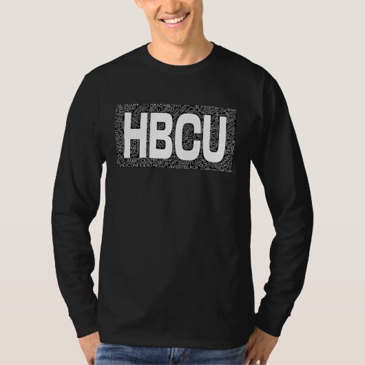 HBCU Grad Words in Letter Acronym Tシャツ (正面)
