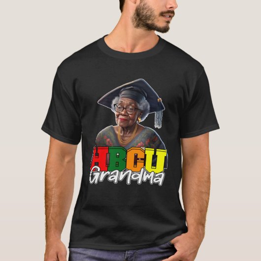 HBCU Grandma Black college Alumni Apparel For Wome Tシャツ (正面)