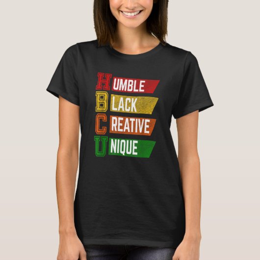 HBCU Humble Black Creative Unique Vintage Tシャツ (正面)