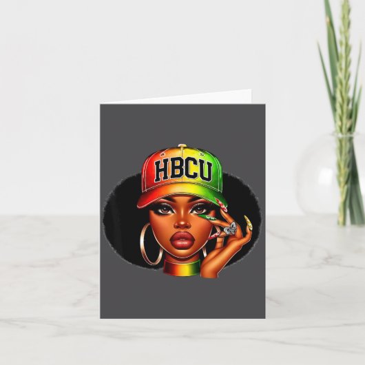 Hbcu Melanin Afro Black Women African Black Histor カード (正面)