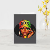Hbcu Melanin Afro Black Women African Black Histor カード (黄色い花)