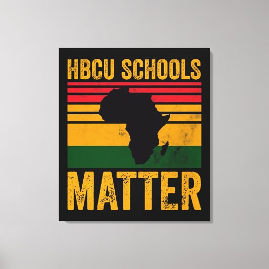 HBCU Schools Matter Shirt キャンバスプリント (正面)
