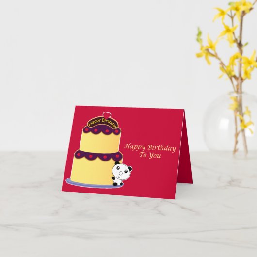 HBDカード カード (黄色い花)