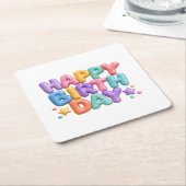 HBD スクエアペーパーコースター (アングル)