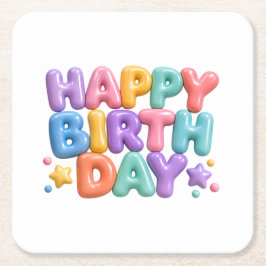HBD スクエアペーパーコースター