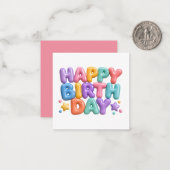 HBD ノートカード (正面/裏面インサイチュ)