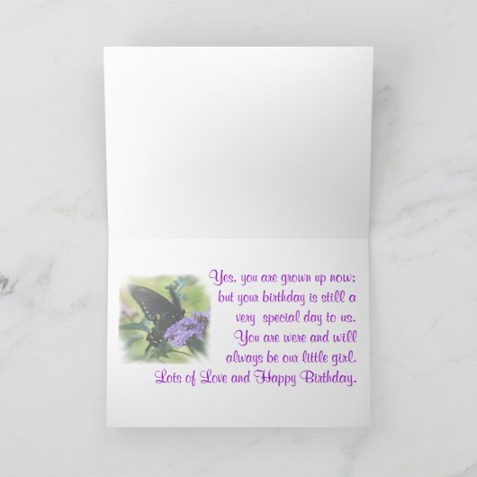 HBday娘 – カスタマイズ カード (内部)