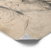 Hbearded Old Man（土星）の頭（デュラー） ポスター (角)