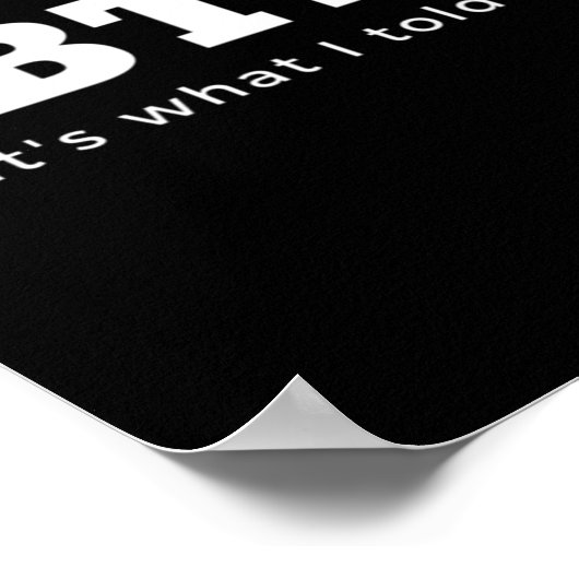 HBTFDは私がジョージア・フットボール・ファンに言ったこと ポスター (角)