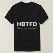 Hbtfdジョージア・フットボール Tシャツ (デザイン正面)