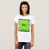 Hc - ホラーコア面白化学記号Tシャツ Tシャツ (正面フル)