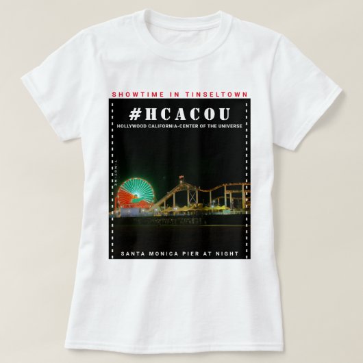 HCACOU #HCACOU SANTA MONICA   Tシャツ (デザイン正面)