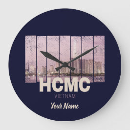 HCMCサイゴン（ホーチミン市）スカイラインベトナム ラージ壁時計