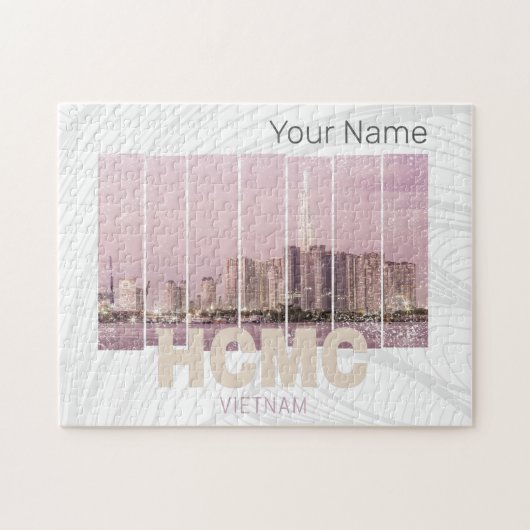 HCMC Saigon (Ho-Chi-Minh-City) Skyline Vietnam ジグソーパズル (横)