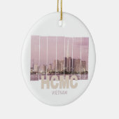 HCMC Saigon (Ho-Chi-Minh-City) Skyline Vietnam セラミックオーナメント (右)