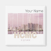 HCMC Saigon (Ho-Chi-Minh-City) Skyline Vietnam マグネット (正面)