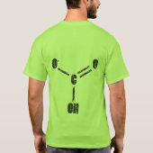 HCO3-重炭酸塩の方式 Tシャツ (裏面)